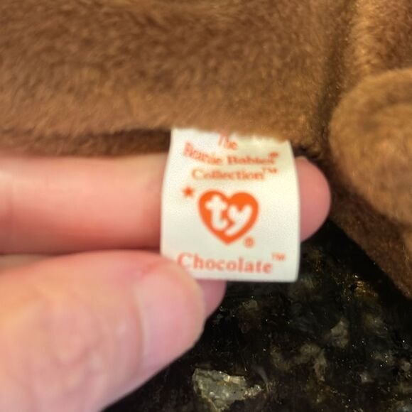 Chocolate the Moose Beanie Babies Vintage TY 1993 with Original Tags. NWT - Picture 9 of 10